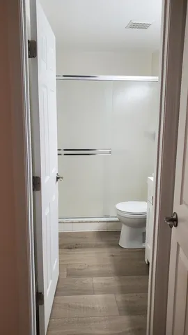 a bathroom view with toilet