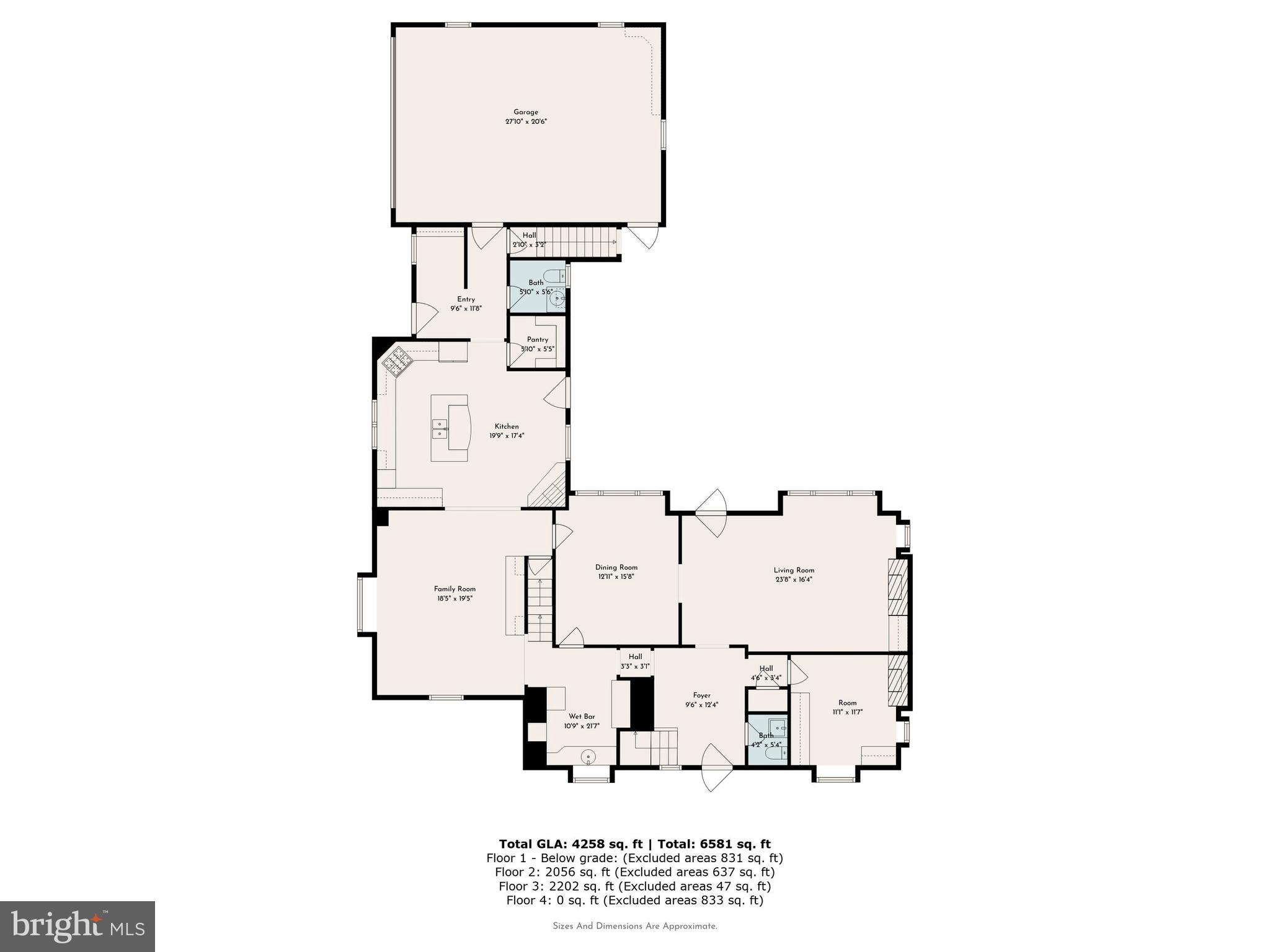 412 Righters Mill Road Narberth, PA 19072 - Photo 50 of 53 a picture of floor plan
