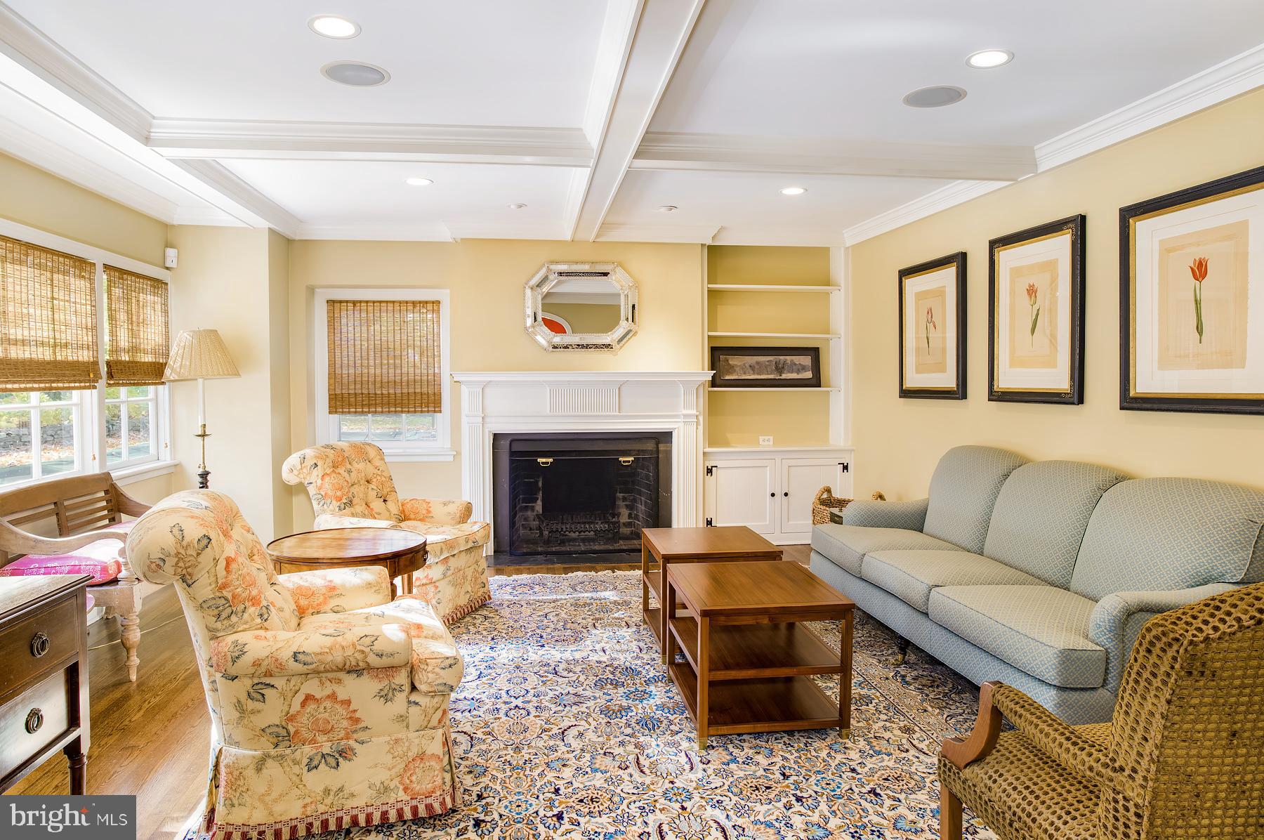 412 Righters Mill Road Narberth, PA 19072 - Photo 6 of 53 a living room with furniture and a fireplace