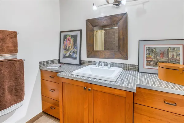 a view of a storage area with a lot of stuff