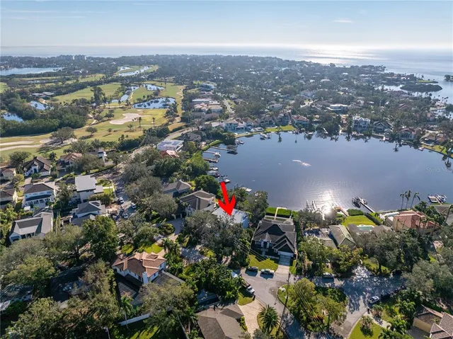 an aerial view of multiple house