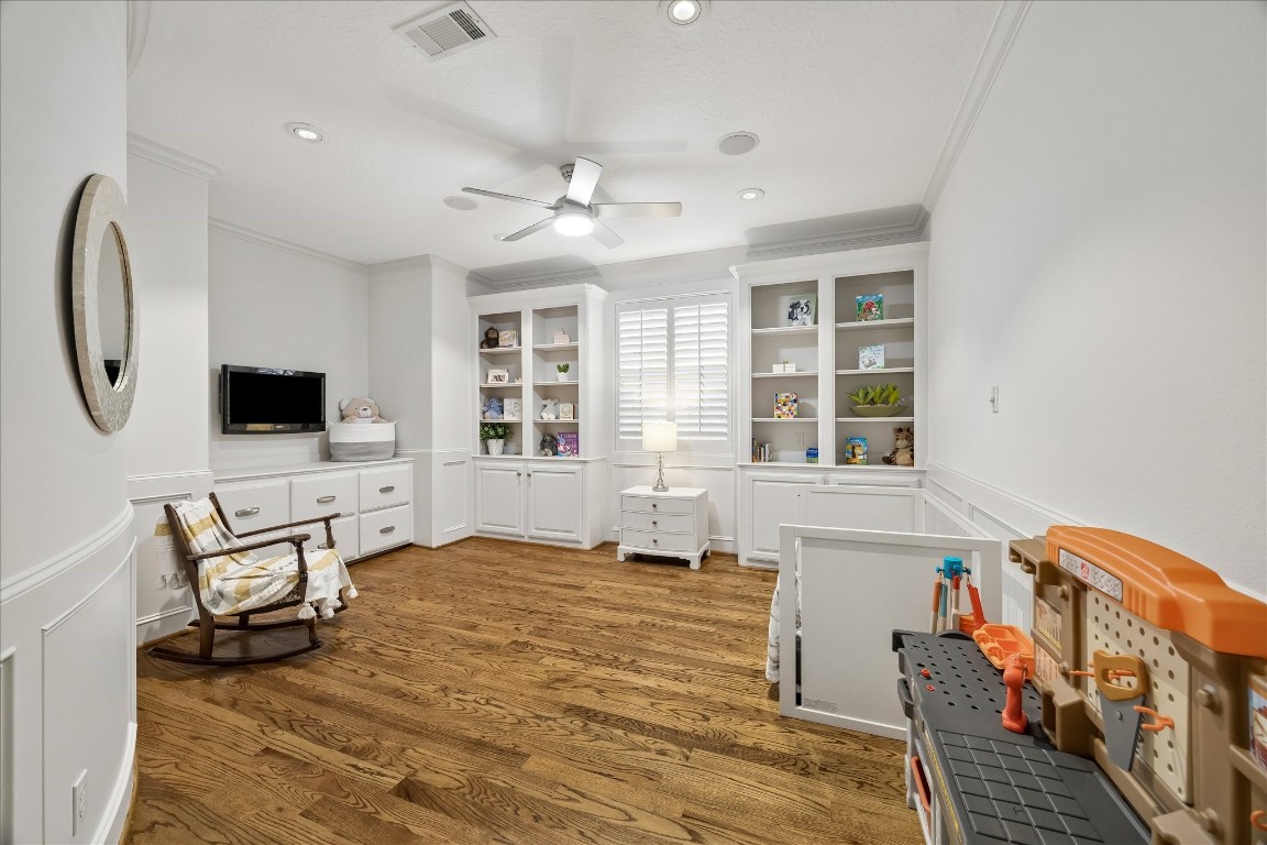 3711 Drake Street Houston, TX 77005 - Photo 18 of 34 First floor study, currently used as a nursery and downstairs playroom.