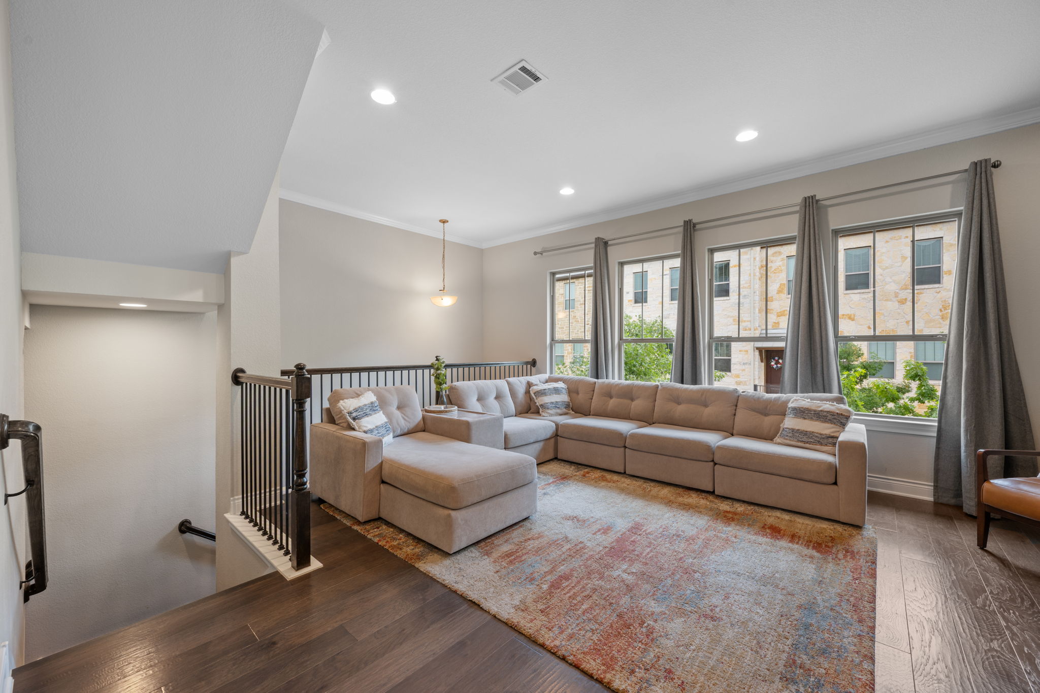 308 Adams Street Georgetown, TX 78628 - Photo 4 of 39 a living room with furniture and a large window
