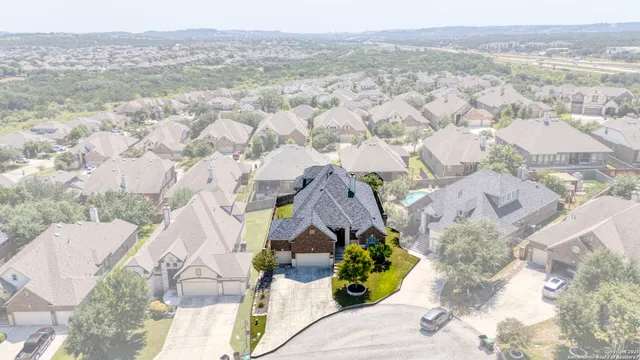 an aerial view of multiple house