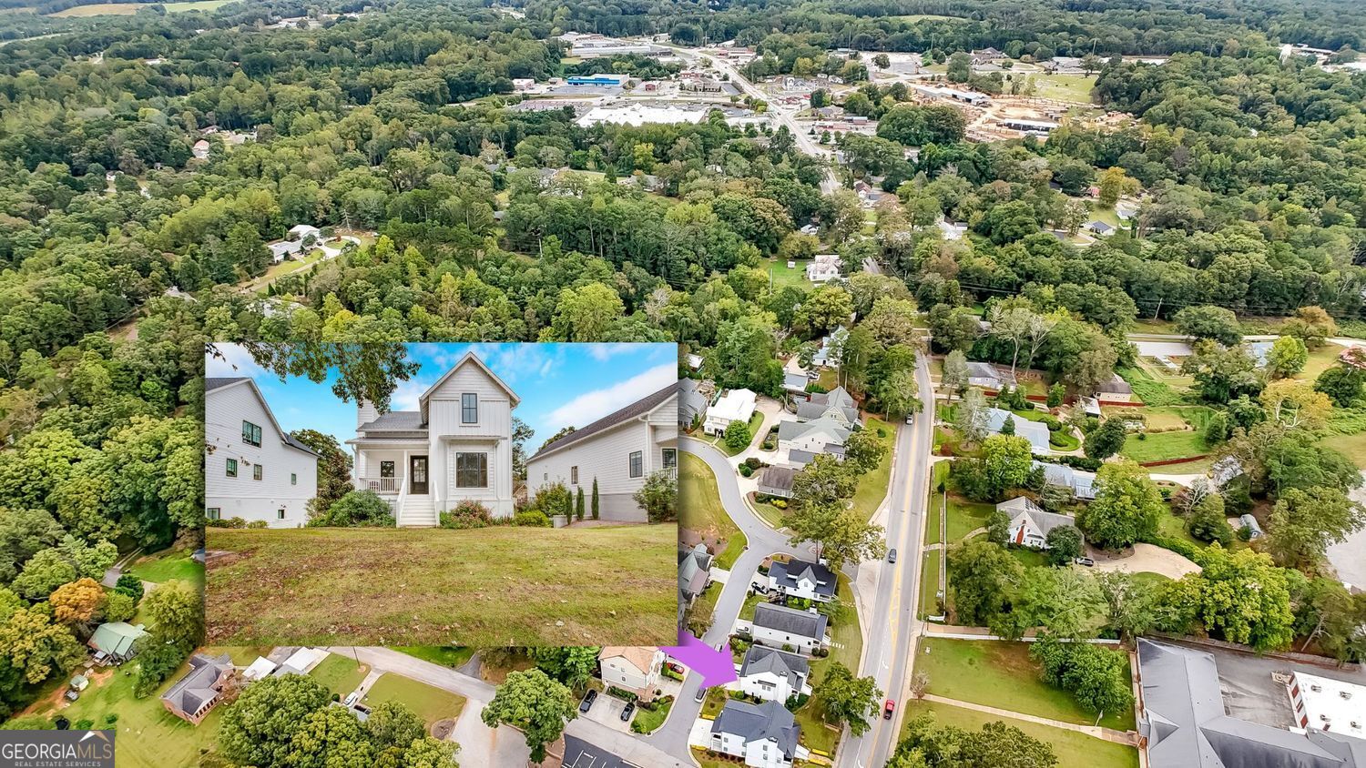 205 Flesner Court Clarkesville, GA 30523 - Photo 41 of 41 an aerial view of residential houses with yard