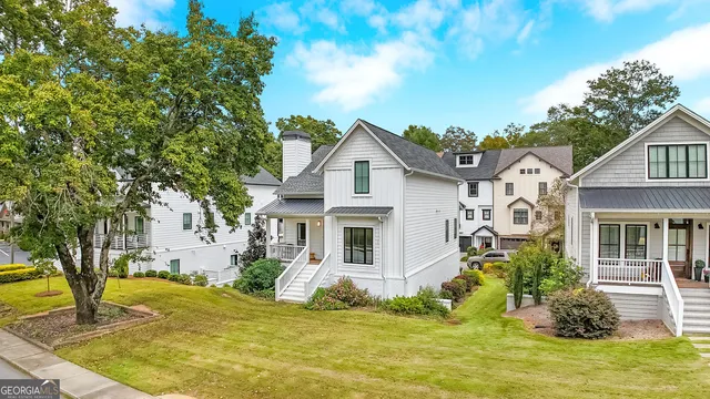 a view of a house with a swimming pool