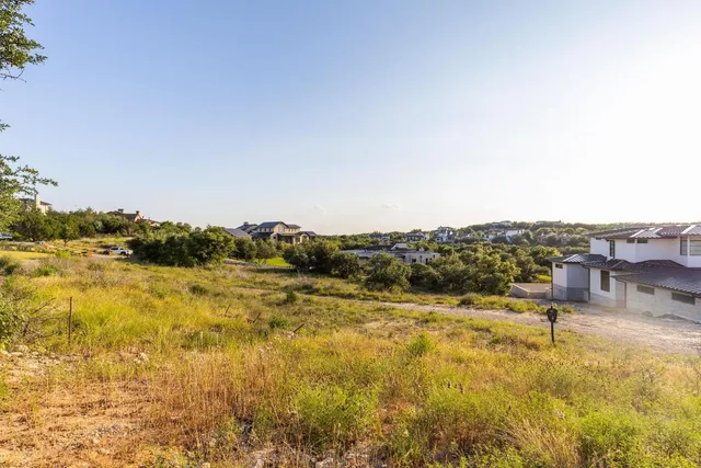 a view of a lake with houses