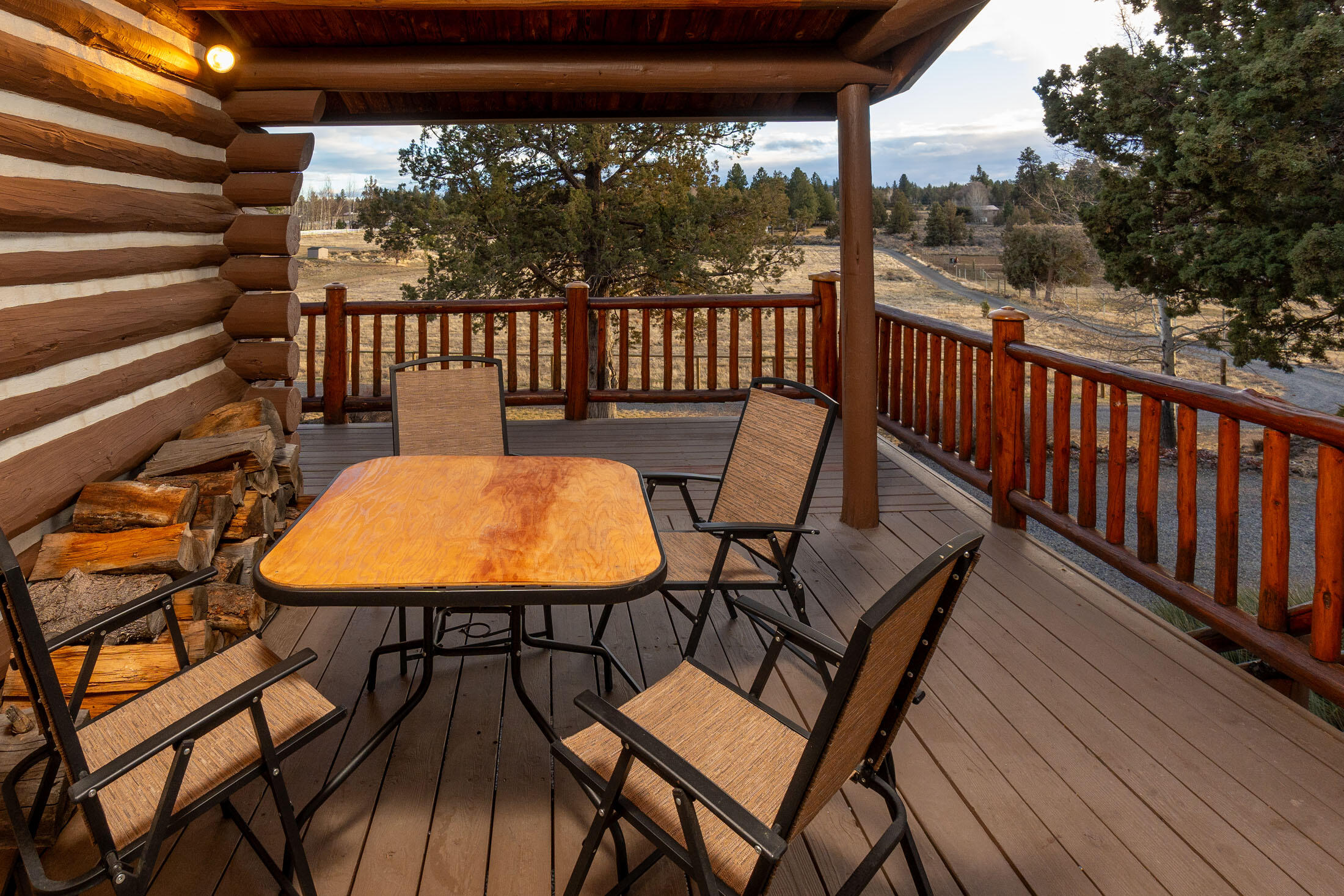 60384 Arnold Market Road Bend, OR 97702 - Photo 50 of 93 The covered portion of the decking is the largest open outdoor living area on the decking.
