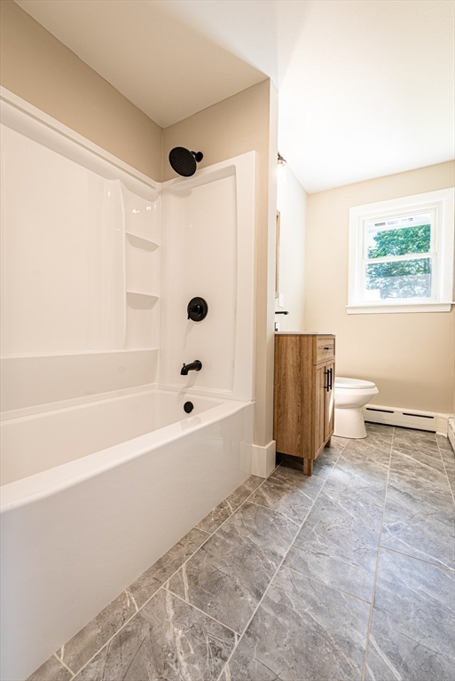 17 Hamlet Street Fairhaven, MA 02719 - Photo 23 of 40 a bathroom with a bathtub and a shower