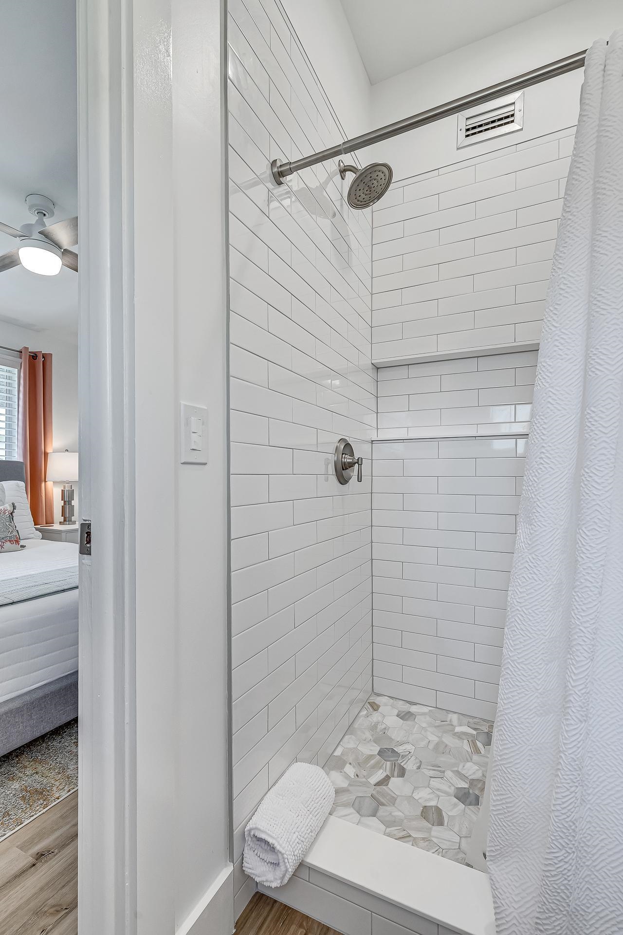 110 Terrapin Road St. Augustine, FL 32086 - Photo 17 of 46 a bathroom with a shower and a sink