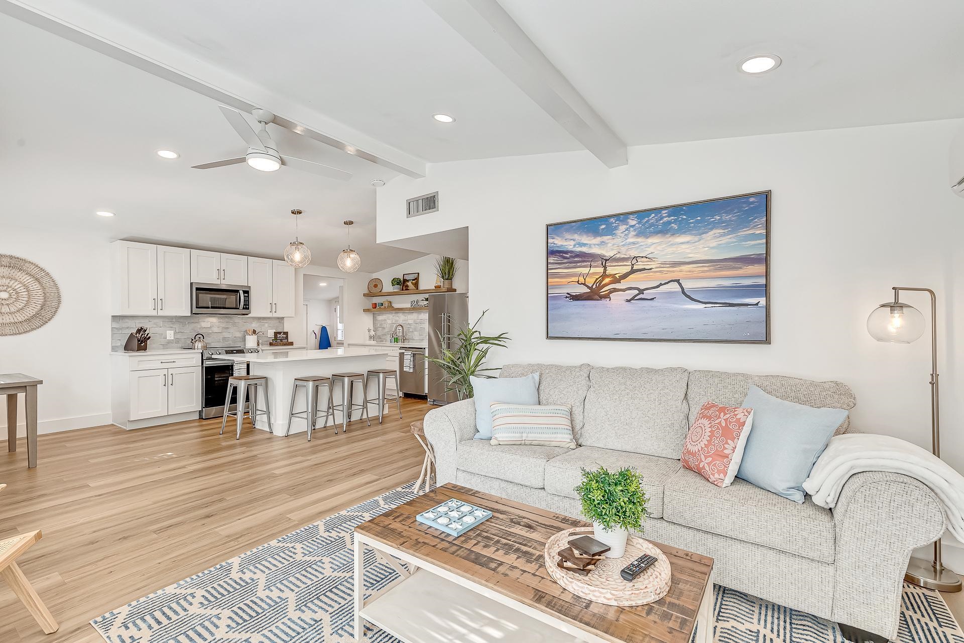 110 Terrapin Road St. Augustine, FL 32086 - Photo 3 of 46 a living room with furniture and kitchen view