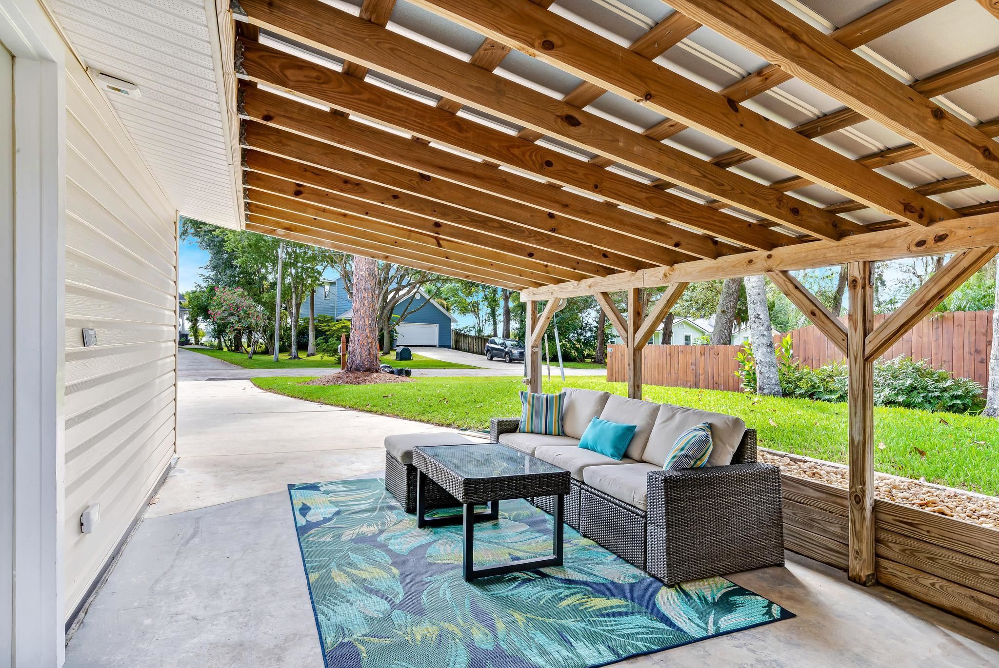 110 Terrapin Road St. Augustine, FL 32086 - Photo 32 of 46 a view of yard with outdoor seating