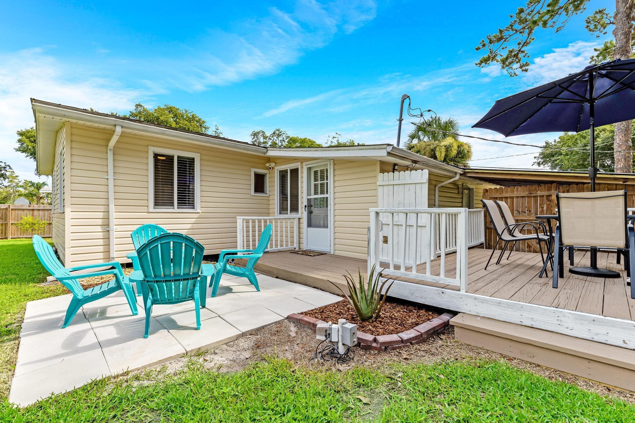 110 Terrapin Road St. Augustine, FL 32086 - Photo 42 of 46 a view of backyard with a patio and outdoor seating