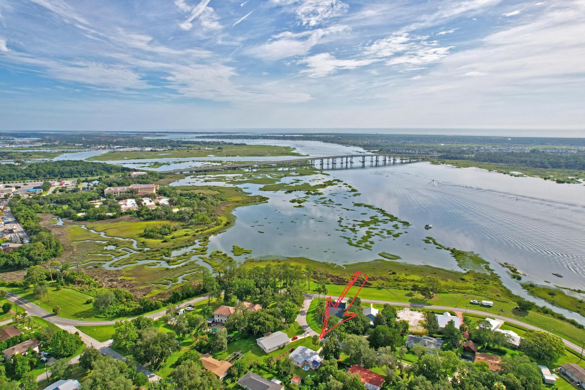 110 Terrapin Road St. Augustine, FL 32086 - Photo 45 of 46 a view of a lake with an ocean