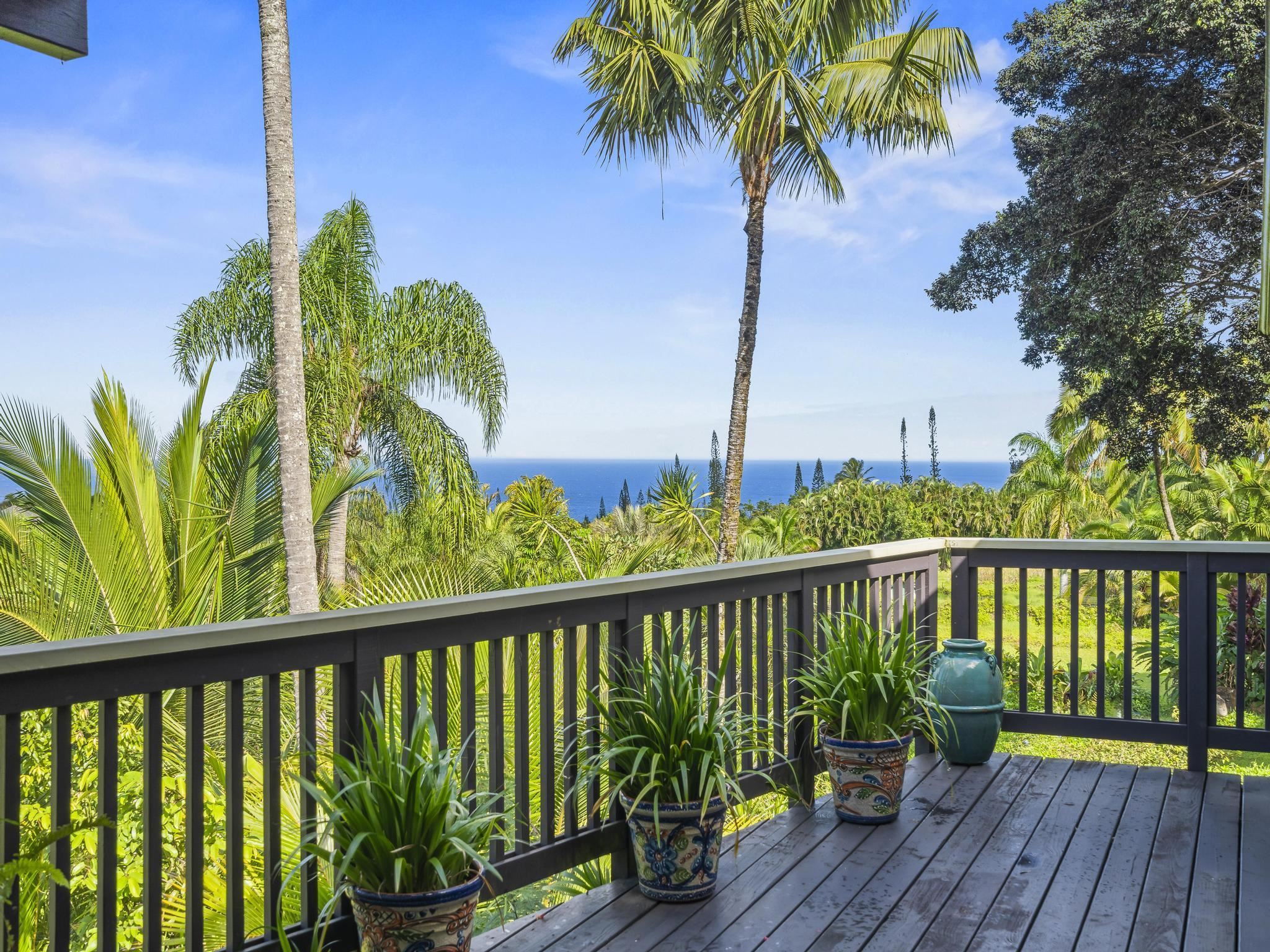 245 North Honokala Road, Unit A Haiku, HI 96708 - Photo 11 of 36 a view of a balcony with wooden floor