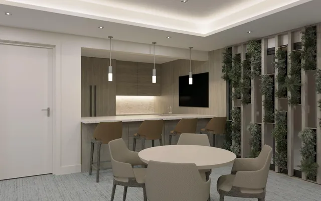 a view of a city from a city