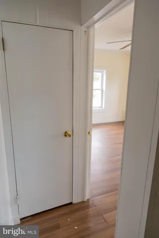 a view of a storage room