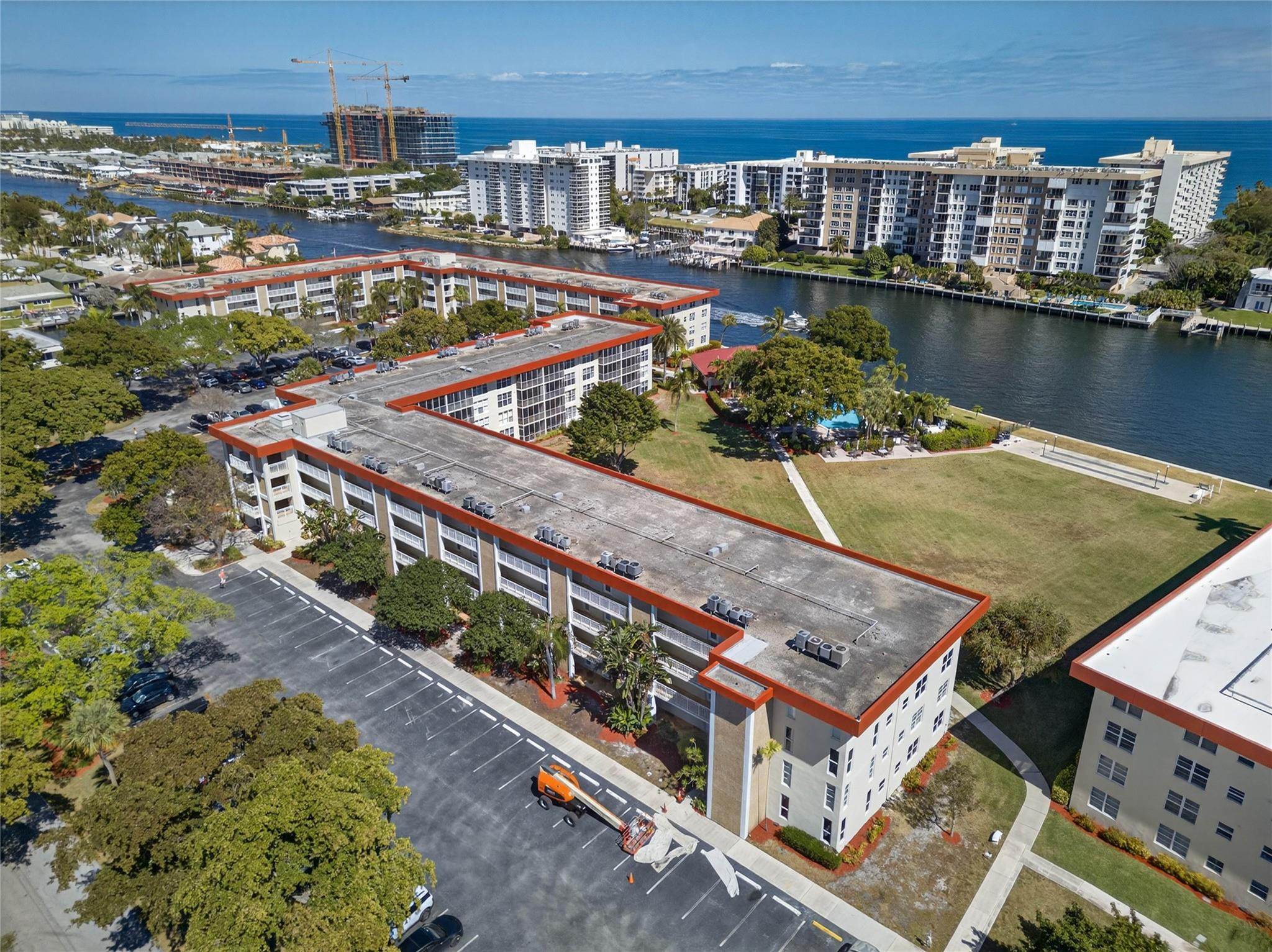 3150 Northeast 48th Court, Unit 414 Lighthouse Point, FL 33064 - Photo 32 of 33 a view of a city with water
