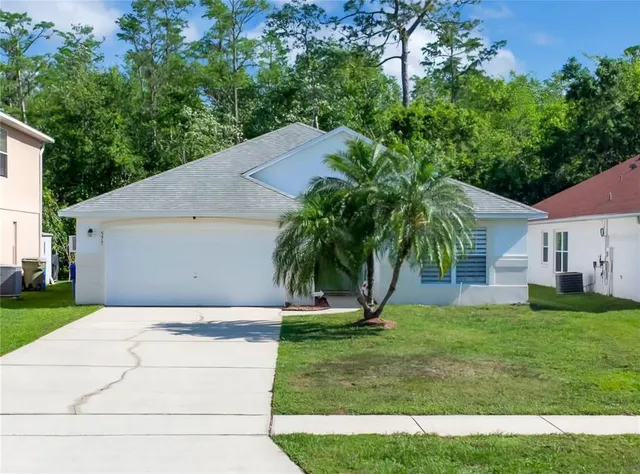 a view of a backyard with a garden