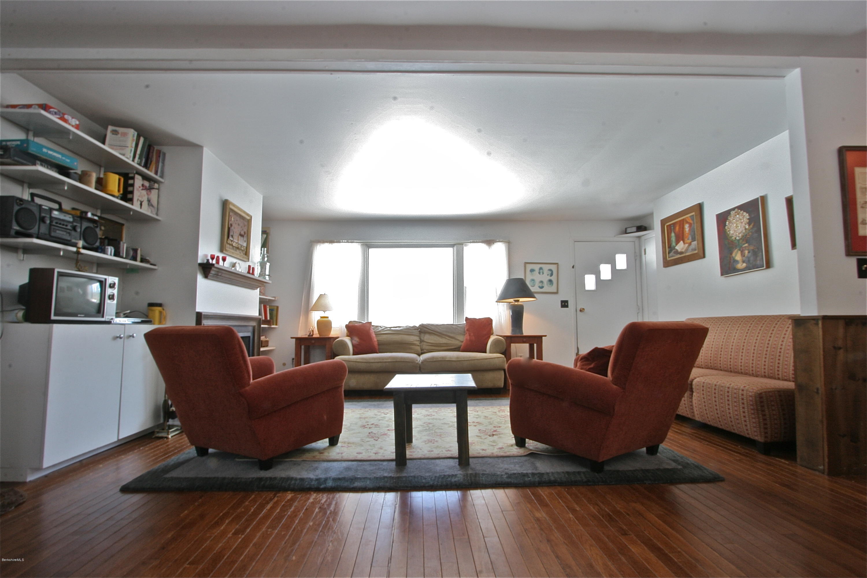 266 Old Joe Road Sheffield, MA 01230 - Photo 12 of 25 Main House Living Room with fireplace