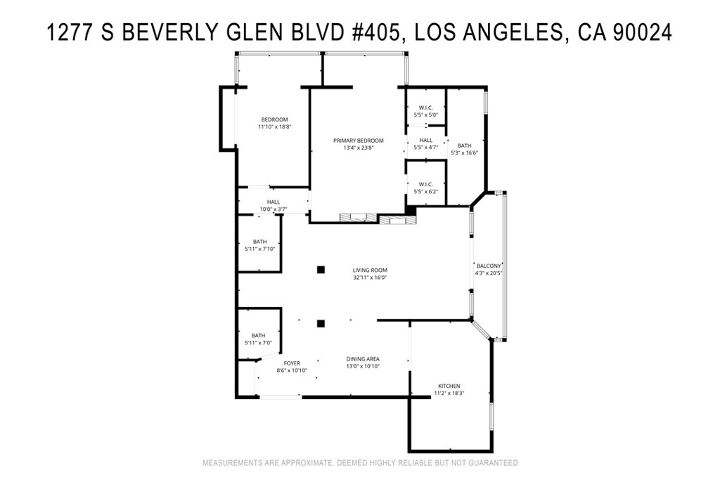 1277 South Beverly Glen Boulevard, Unit 405 Los Angeles, CA 90024 - Photo 34 of 34 FLOOR PLAN