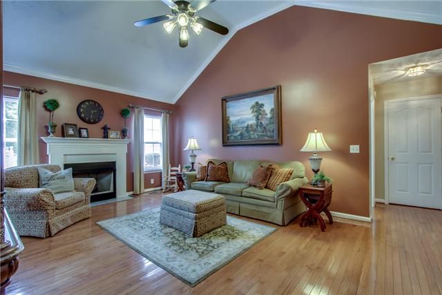235 Shrewsbury Road Murfreesboro, TN 37129 - Photo 2 of 16 A spacious living room with vaulted ceilings, wood flooring and a fireplace greet all who enter.