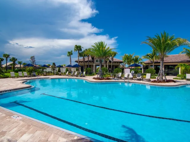 a view of a lake with houses