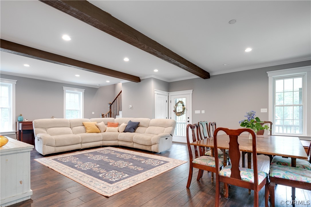 17137 Old Ridge Road Montpelier, VA 23192 - Photo 13 of 49 a living room with furniture and wooden floor