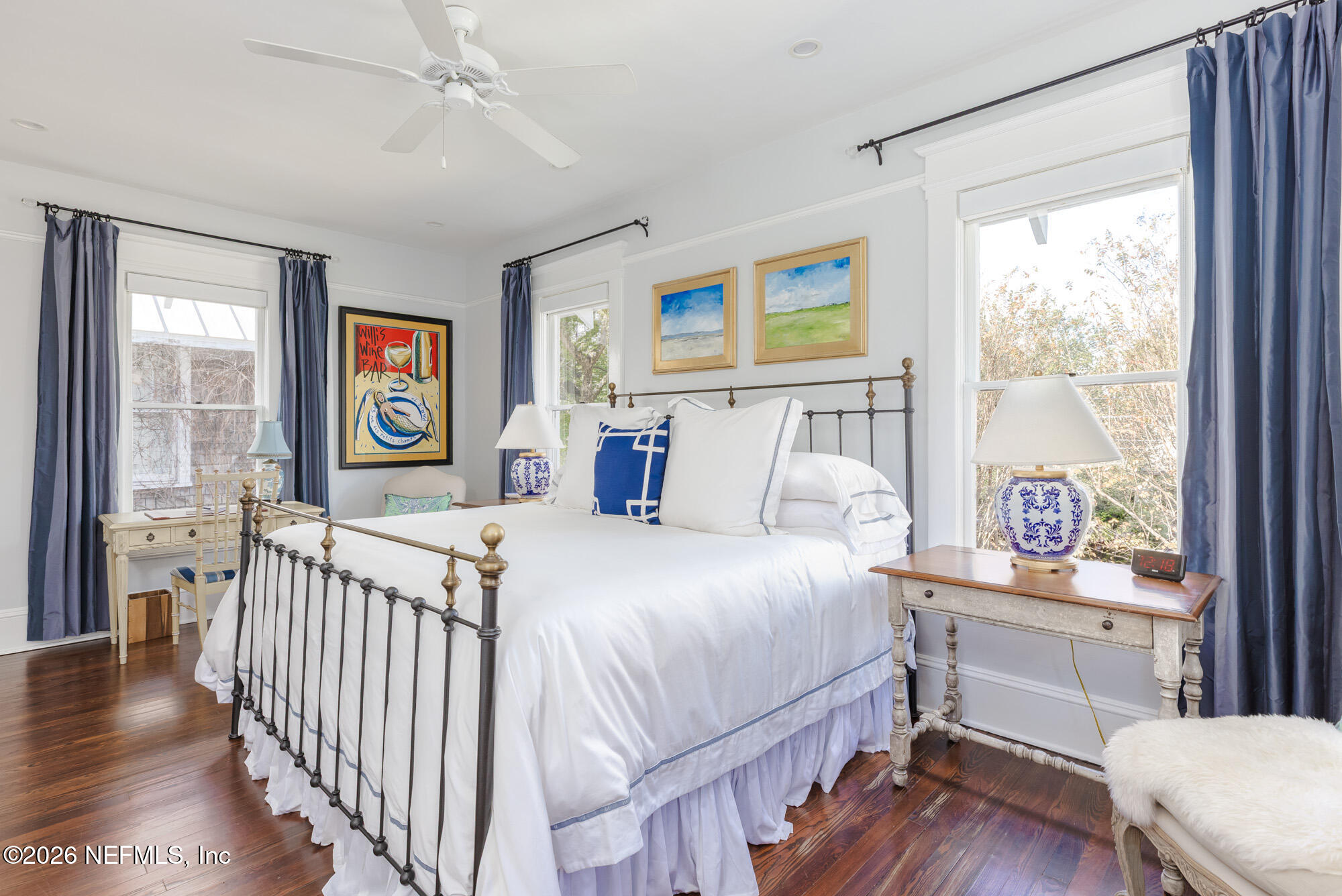 2326 Forbes Street Jacksonville, FL 32204 - Photo 34 of 55 a bedroom with a bed and a large window