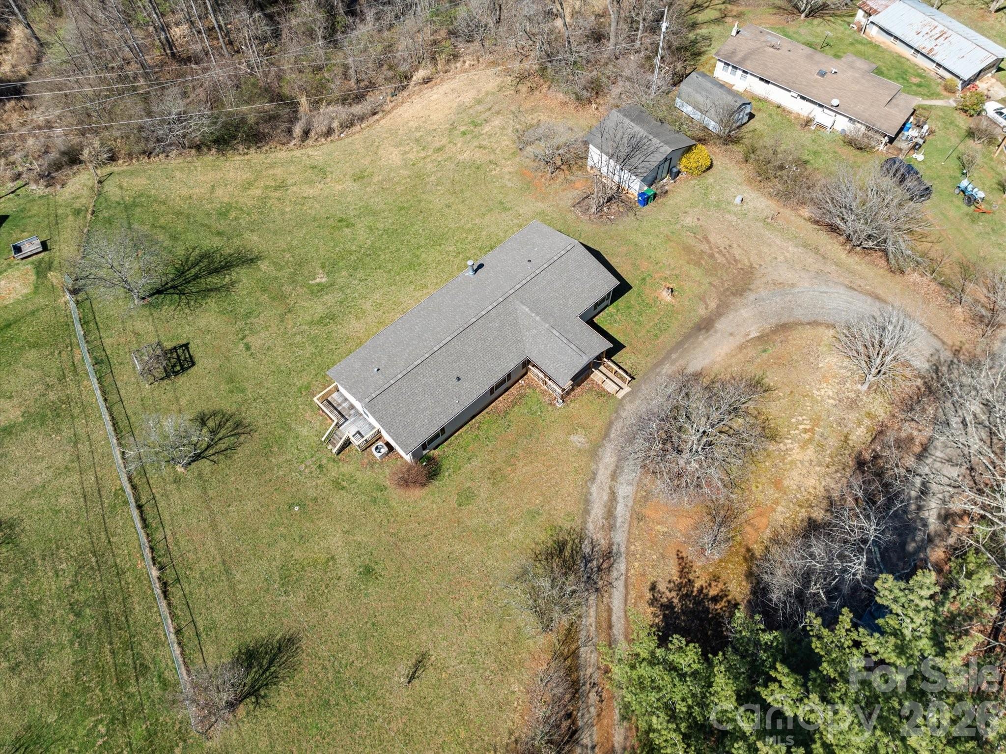 18 Ford Valley Road Weaverville, NC 28787 - Photo 30 of 37 an aerial view of residential house with swimming pool