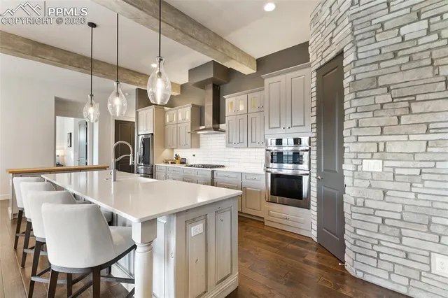 a bedroom with bed and tv