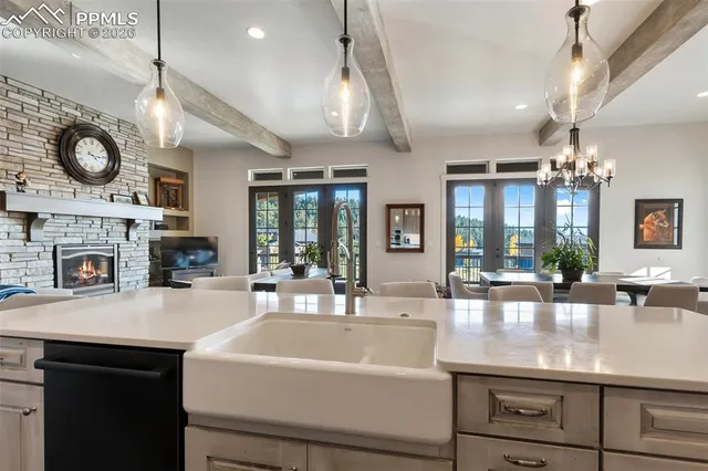 a bathroom with a bathtub and a sink
