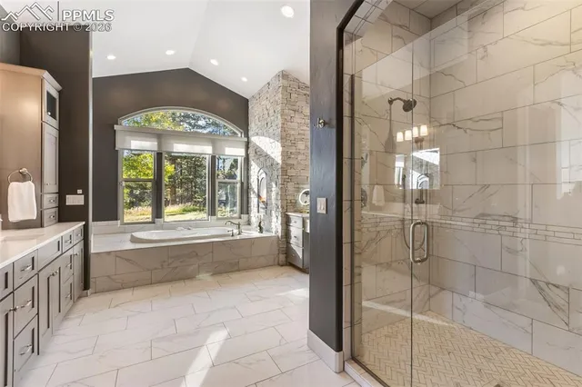 a view of a door of a house with a large window