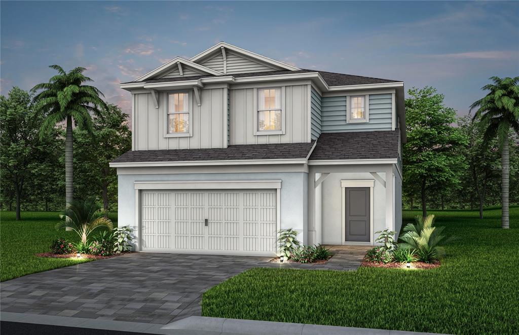 15875 Cape Coral Loop Clermont, FL 34714 - Photo 1 of 1 Exterior Design. Artistic rendering for this new construction home. Pictures are for illustrative purposes only. Elevations, colors and options may vary.