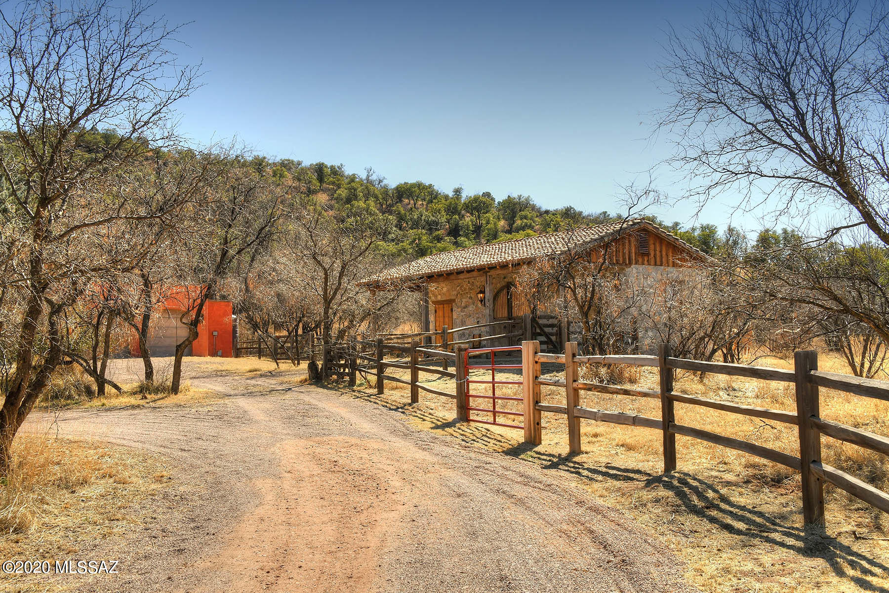 360 Harshaw Creek Road Patagonia, AZ 85624 - Photo 46 of 50 a view of wooden fence and trees