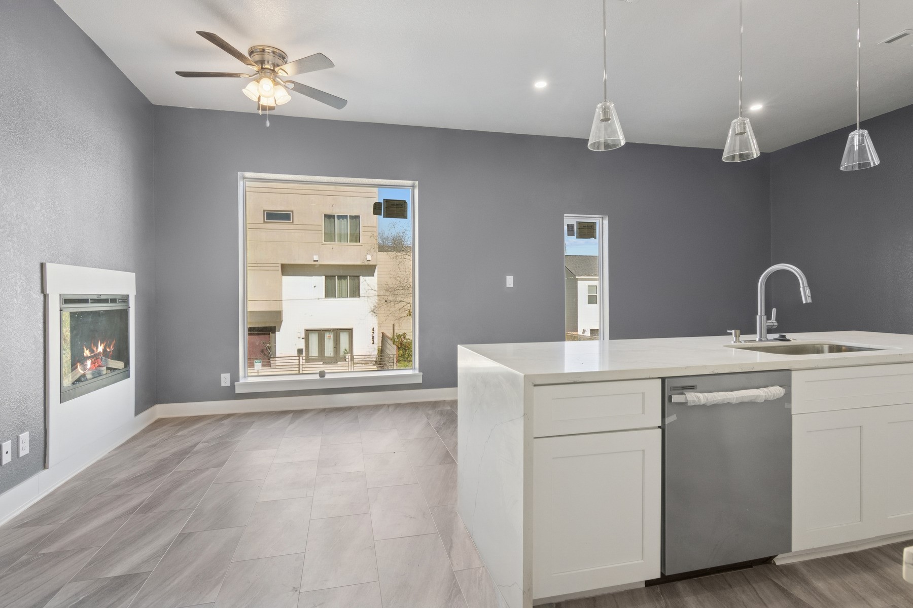 4704 Ward Street Houston, TX 77021 - Photo 4 of 20 a view of a kitchen with a sink cabinets and wooden floor