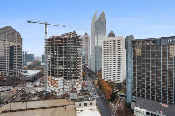 a view of building with outdoor space