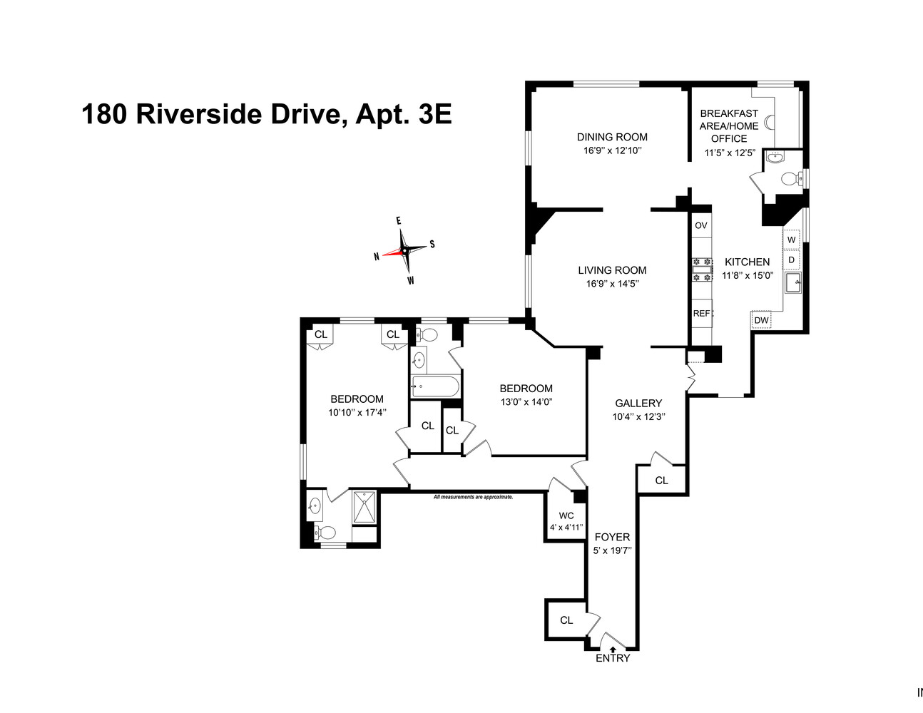 180 Riverside Drive, Unit 3E Manhattan, NY 10024 - Photo 12 of 14