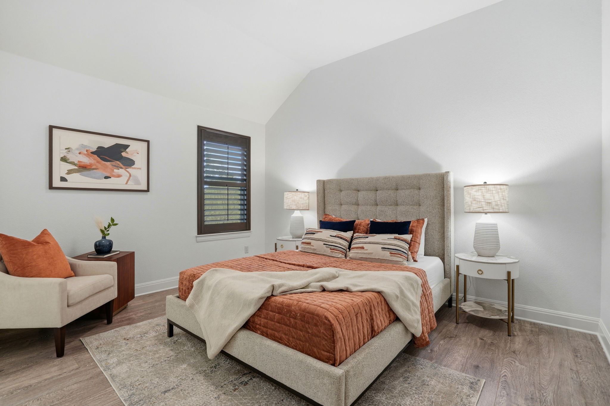 2420 Legend Trail Leander, TX 78641 - Photo 29 of 40 The first of 3 spacious bedrooms upstairs has plenty of room for a bed and a seating area.