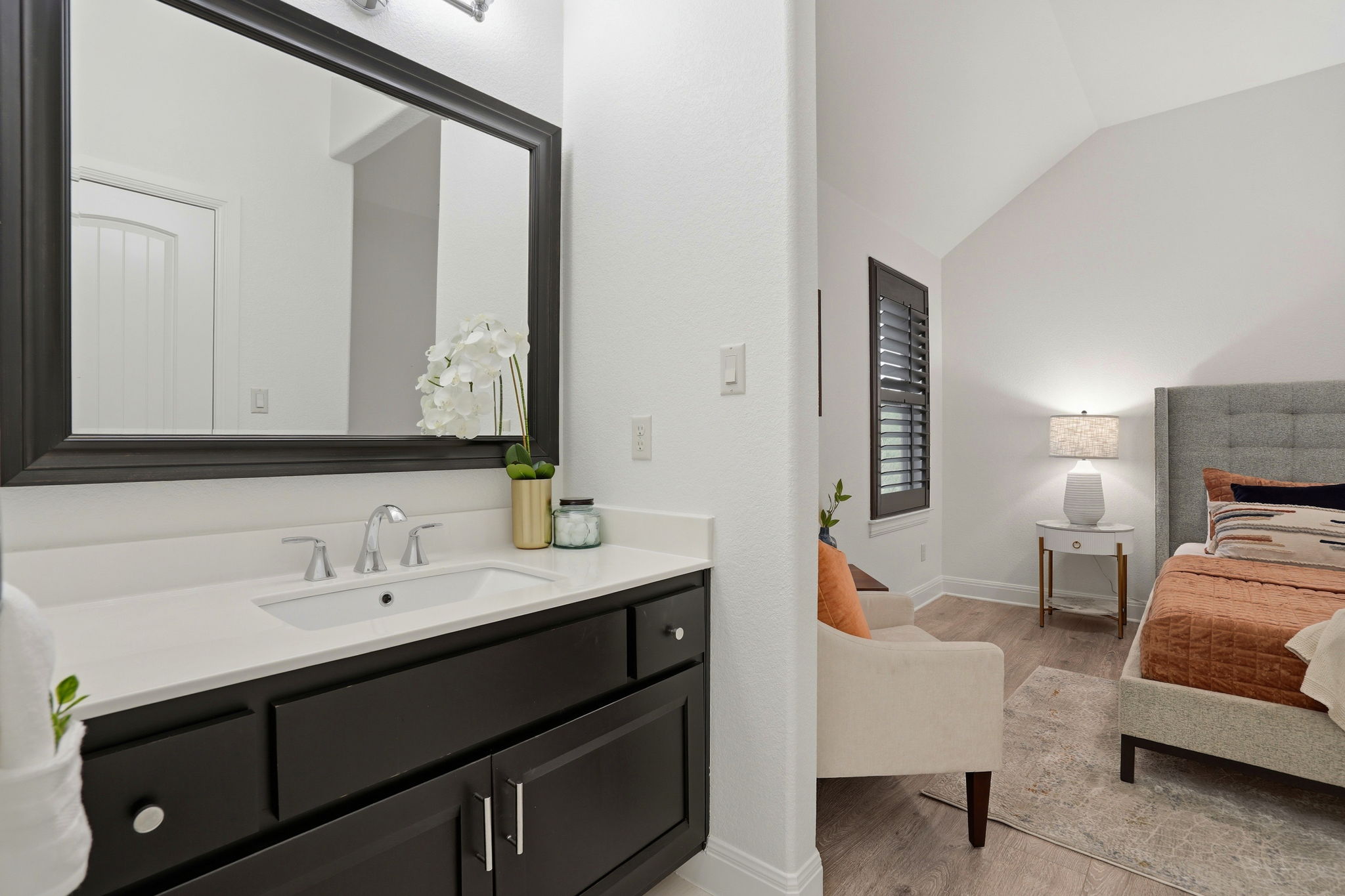 2420 Legend Trail Leander, TX 78641 - Photo 30 of 40 This room shares a Jack and Jill bathroom with clean updated finishes.