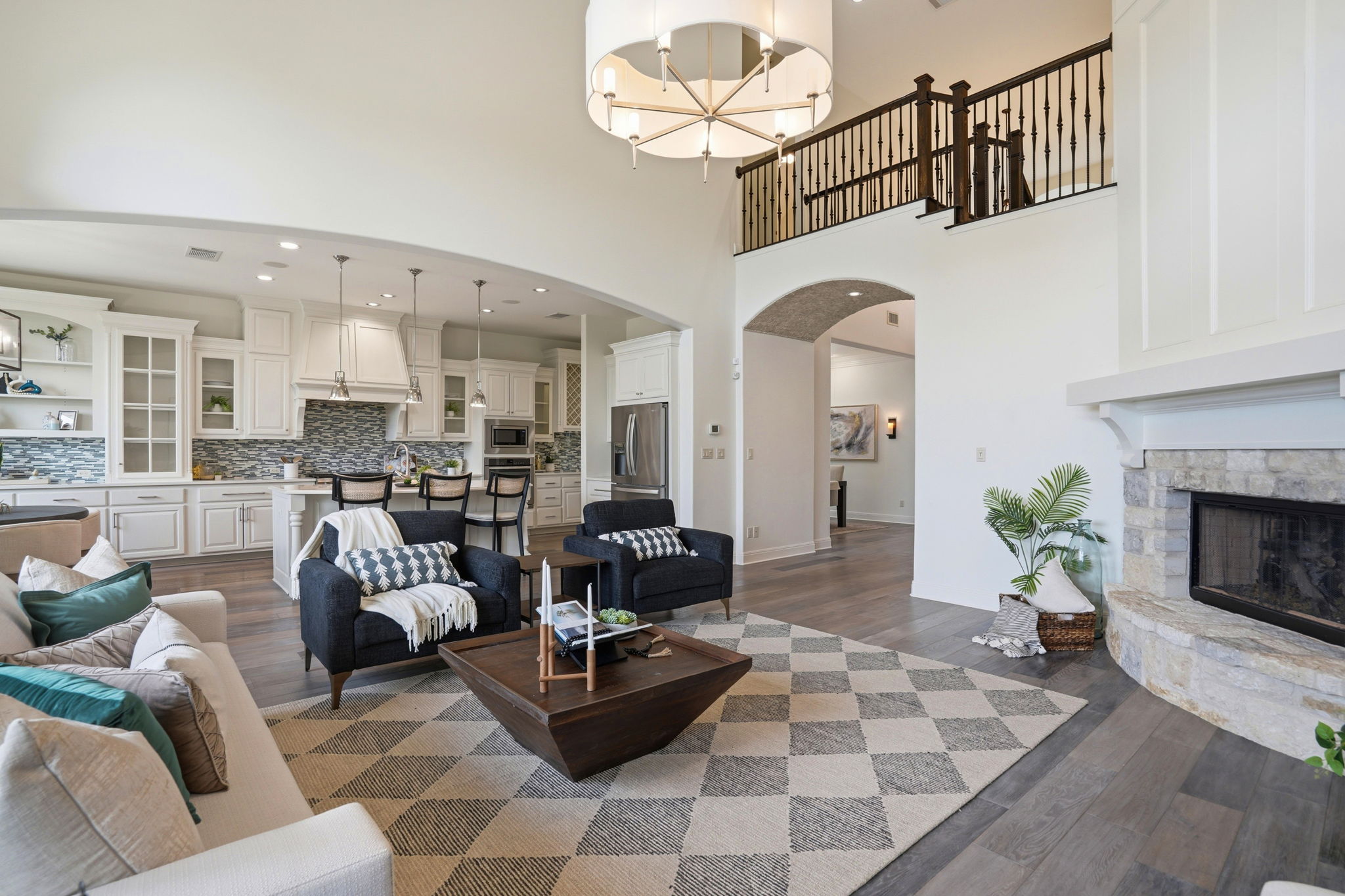 2420 Legend Trail Leander, TX 78641 - Photo 7 of 40 Perfectly designed for hosting, the living room flows seamlessly into the gourmet kitchen.