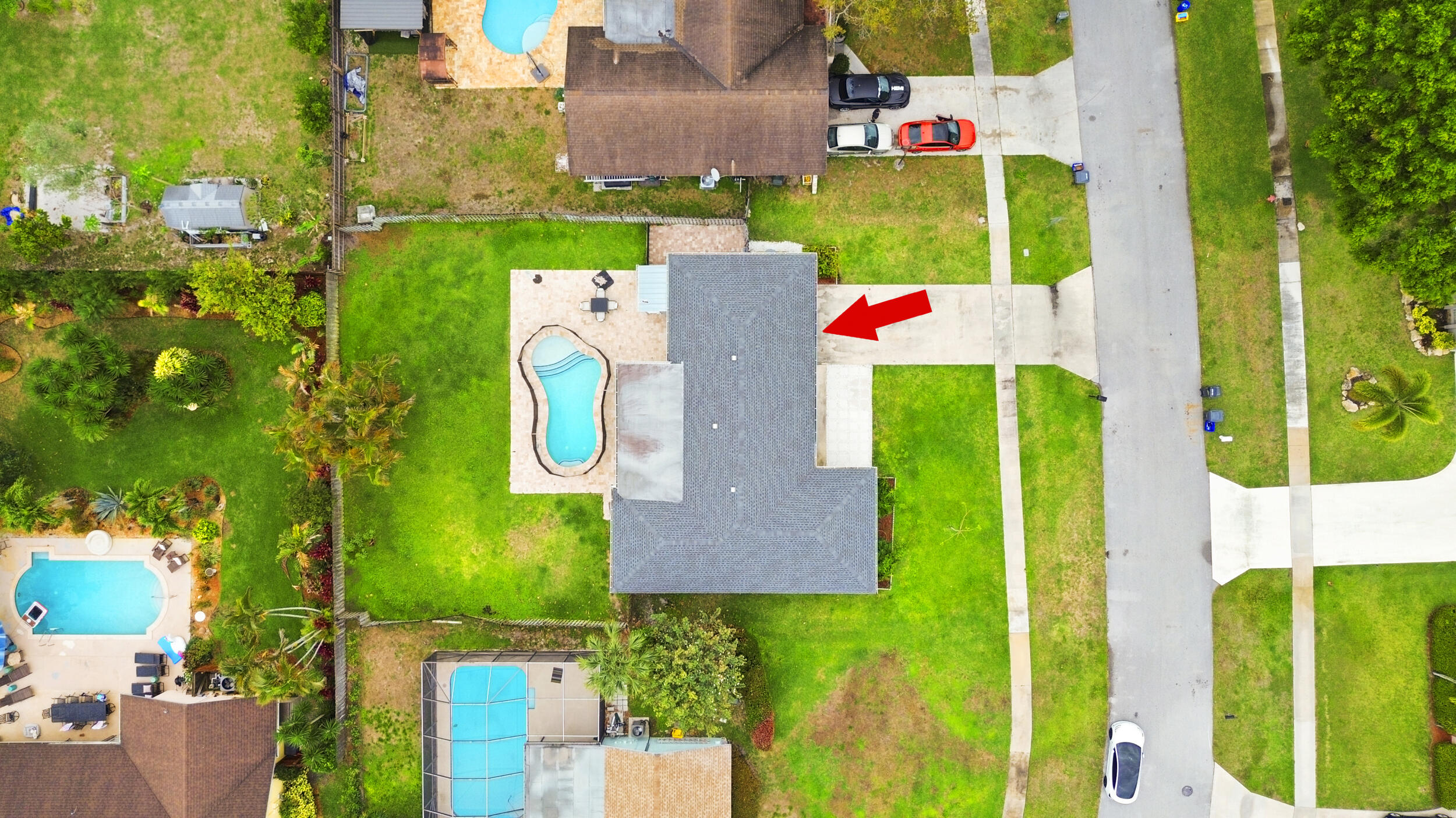 11760 Inverness Circle Wellington, FL 33414 - Photo 33 of 33 an aerial view of residential house with outdoor space and swimming pool