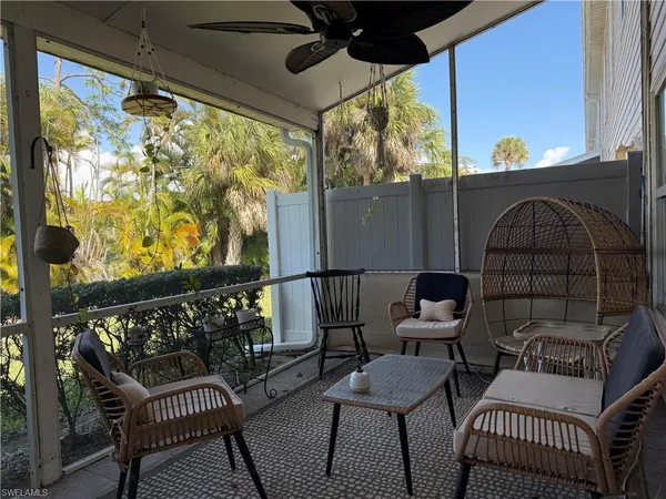 a view of sitting space in the balcony