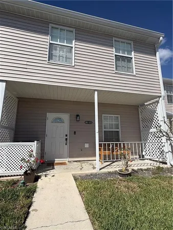 a front view of a house