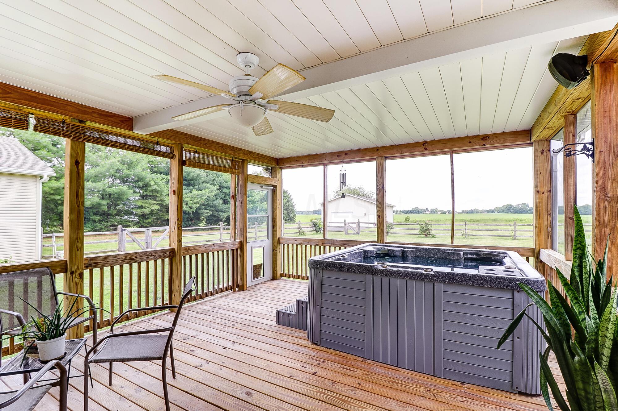 1434 Bickel Church Road Northeast Baltimore, OH 43105 - Photo 41 of 57 Screened Porch | Hot Tub - 1434 Bickel Church Road NE, Baltimore, OH 43105