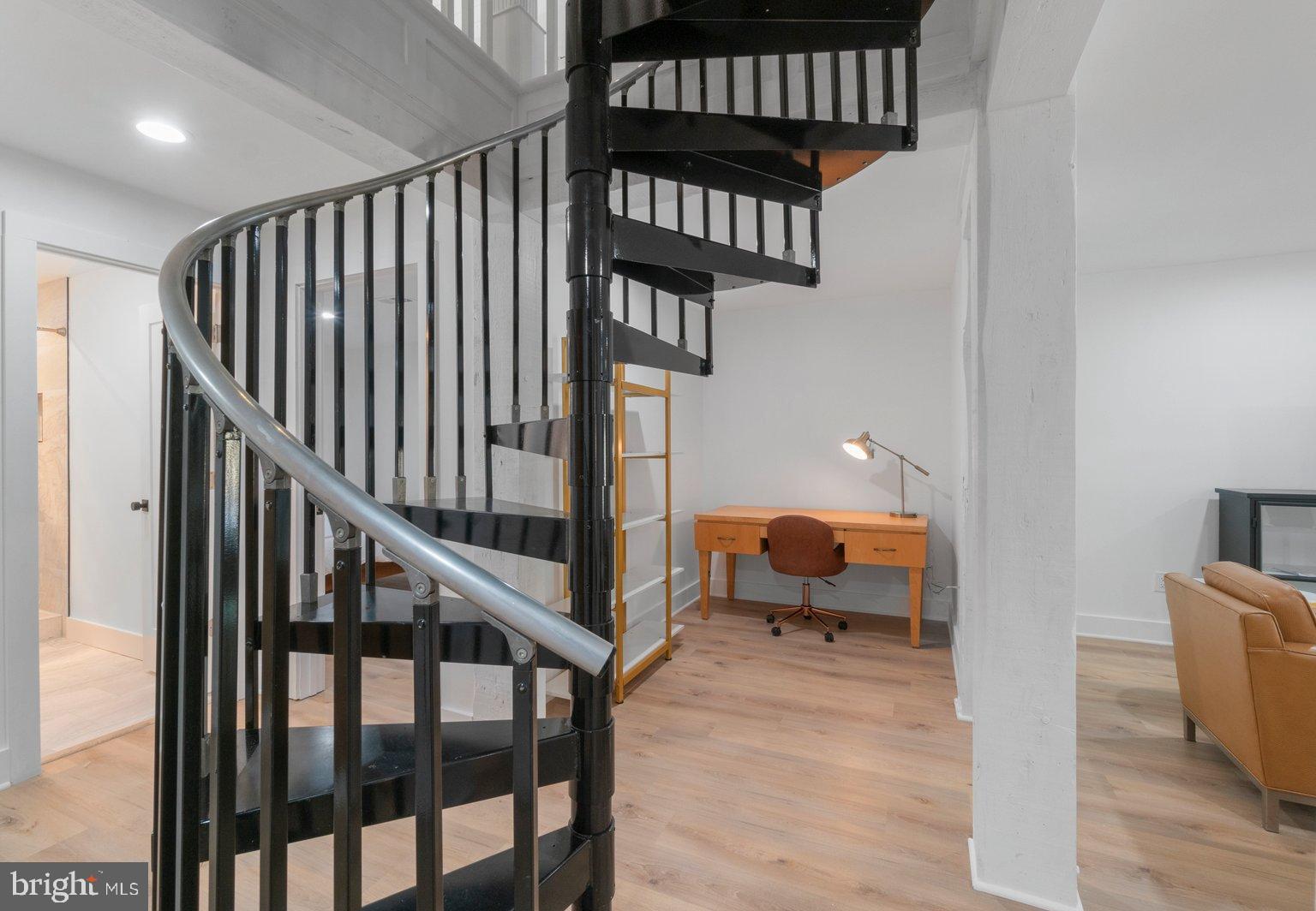 851 Bacon Hall Road Sparks, MD 21152 - Photo 43 of 50 Stylish spiral staircase in modern space.