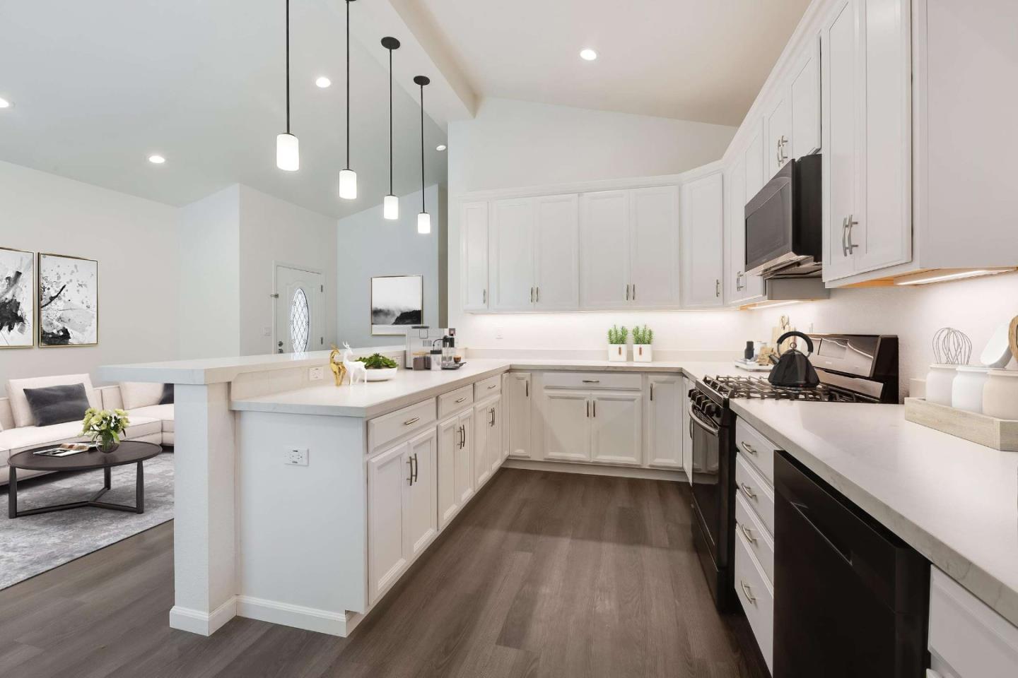 2360 Middlefield Road Palo Alto, CA 94301 - Photo 12 of 18 a kitchen with cabinets appliances and a counter top space