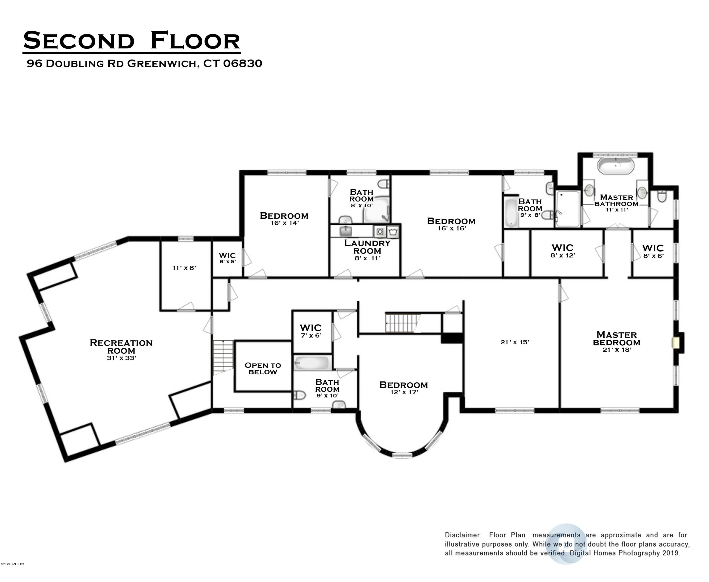 96 Doubling Road Greenwich, CT 06830 - Photo 45 of 46 Second Floor 2D