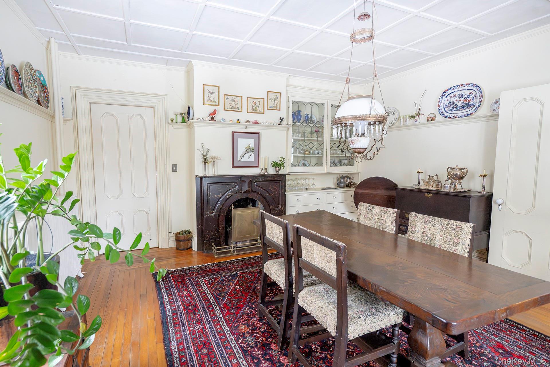 819 Van Wagner Road Poughkeepsie, NY 12601 - Photo 15 of 43 Light-filled dining room with high ceilings, lovely built-in.