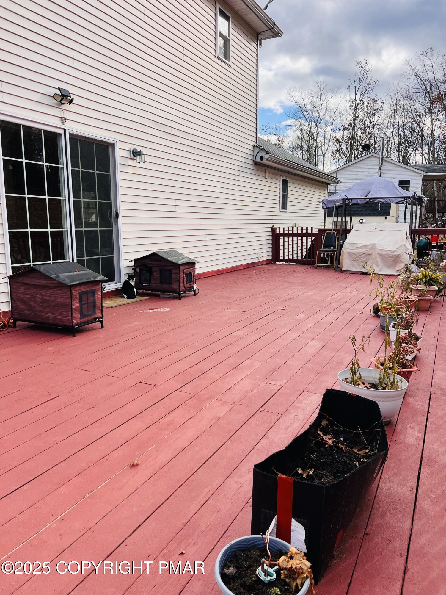 4373 Pine Ridge Drive East Bushkill, PA 18324 - Photo 37 of 39 a front view of a building with seating space